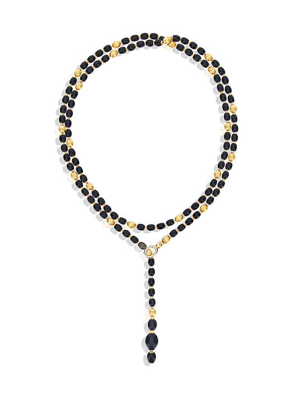 Nanis Collana statement IVY "MYSTERY BLACK" convertibile in oro, diamanti e – Nanis Italian Jewels Promozione