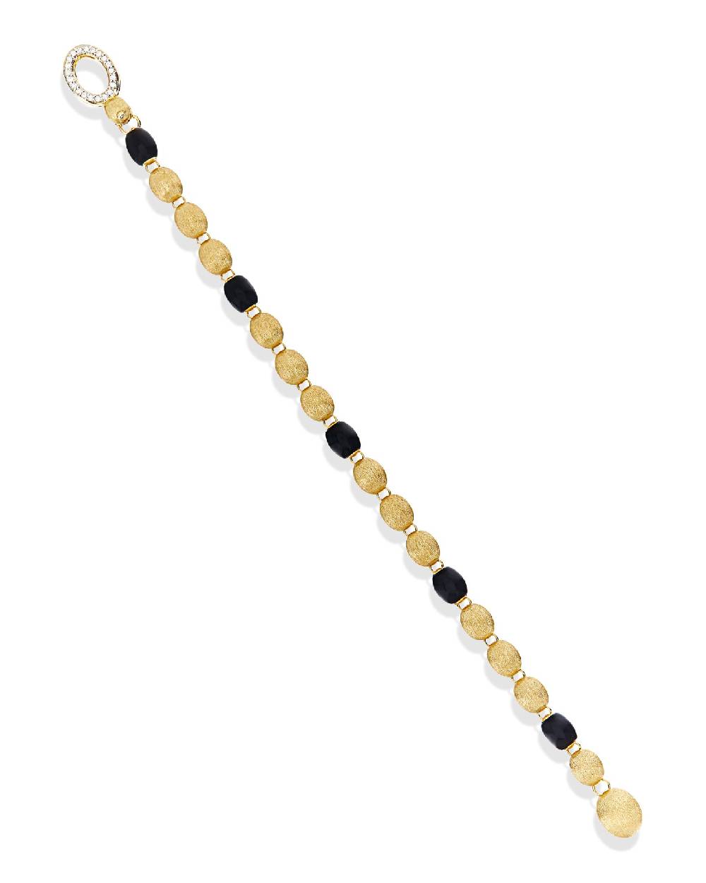Nanis Bracciale IVY "MYSTERY BLACK" con boules in oro, diamanti e onice nero – Nanis Italian Jewels Pezzi Unici