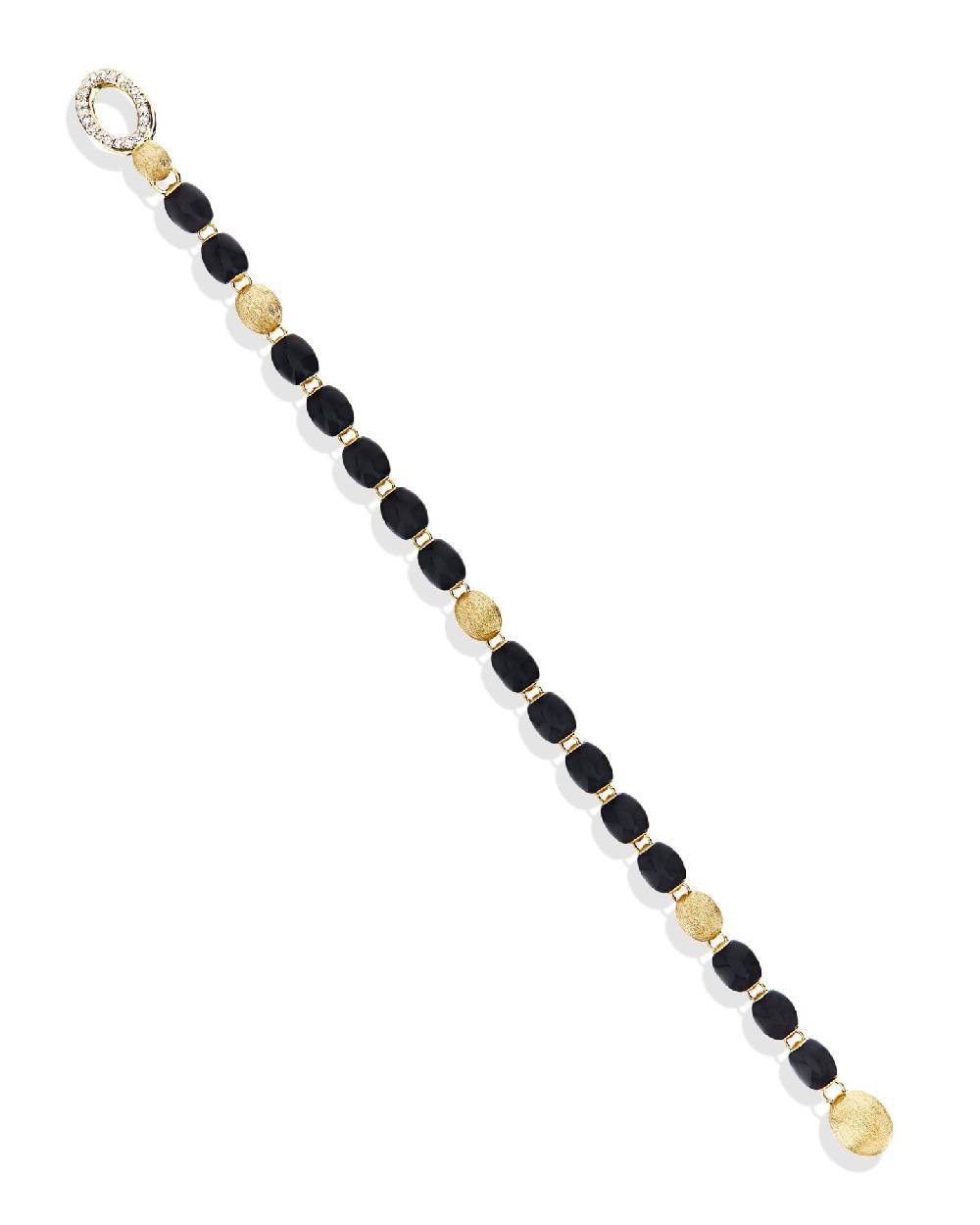 Nanis Bracciale IVY "MYSTERY BLACK" con boules in onice nero, oro e diamanti – Nanis Italian Jewels Soddisfazione Garantita