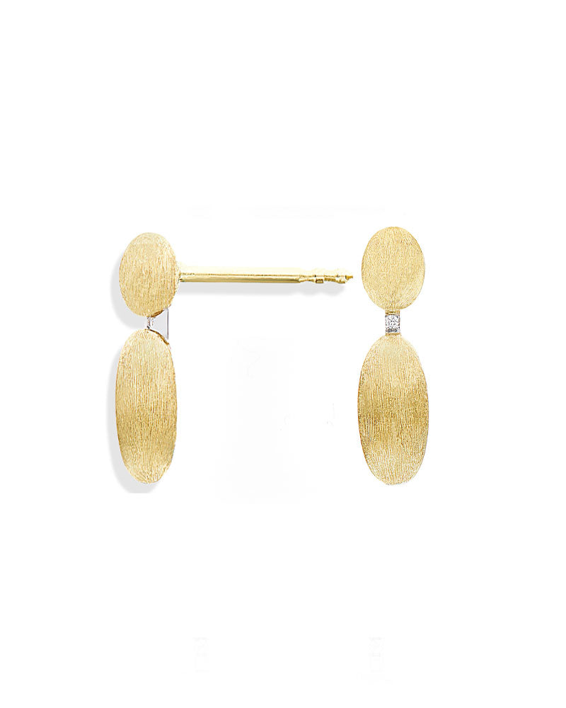 Nanis Orecchini "DANCING ÉLITE" pendenti piccoli incisi a mano in oro e diam – Nanis Italian Jewels Saldi