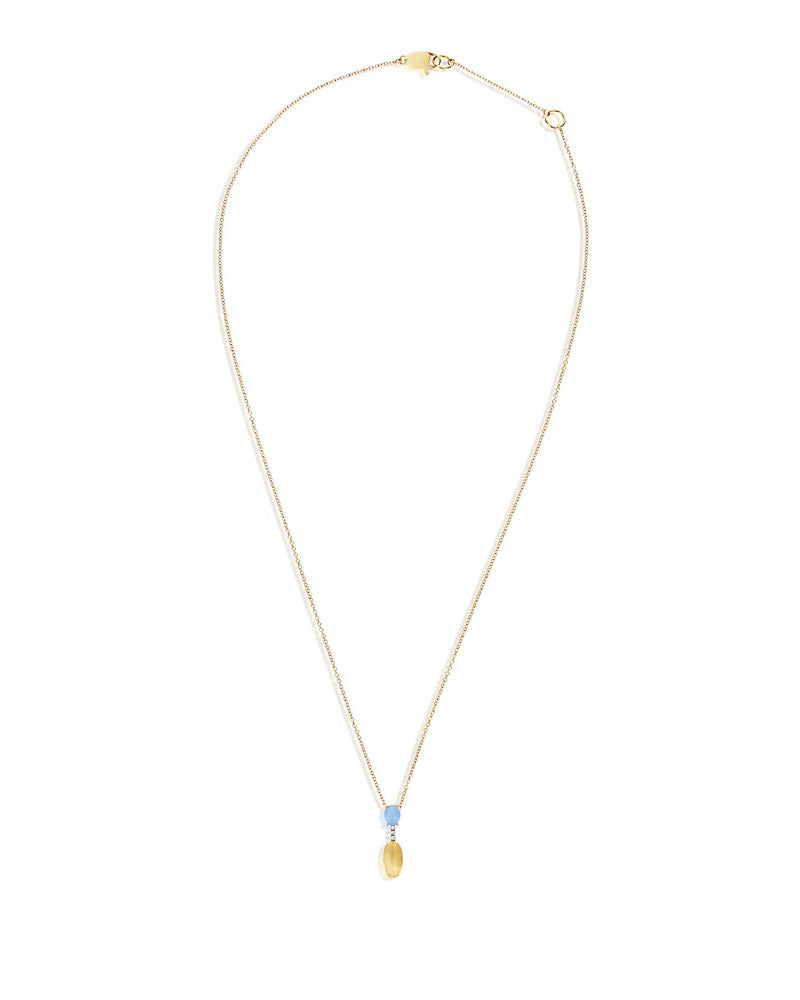 Nanis Collana "DANCING AZURE" pendente con ciondolo in oro, barrette di diam – Nanis Italian Jewels Spedizione Gratuita