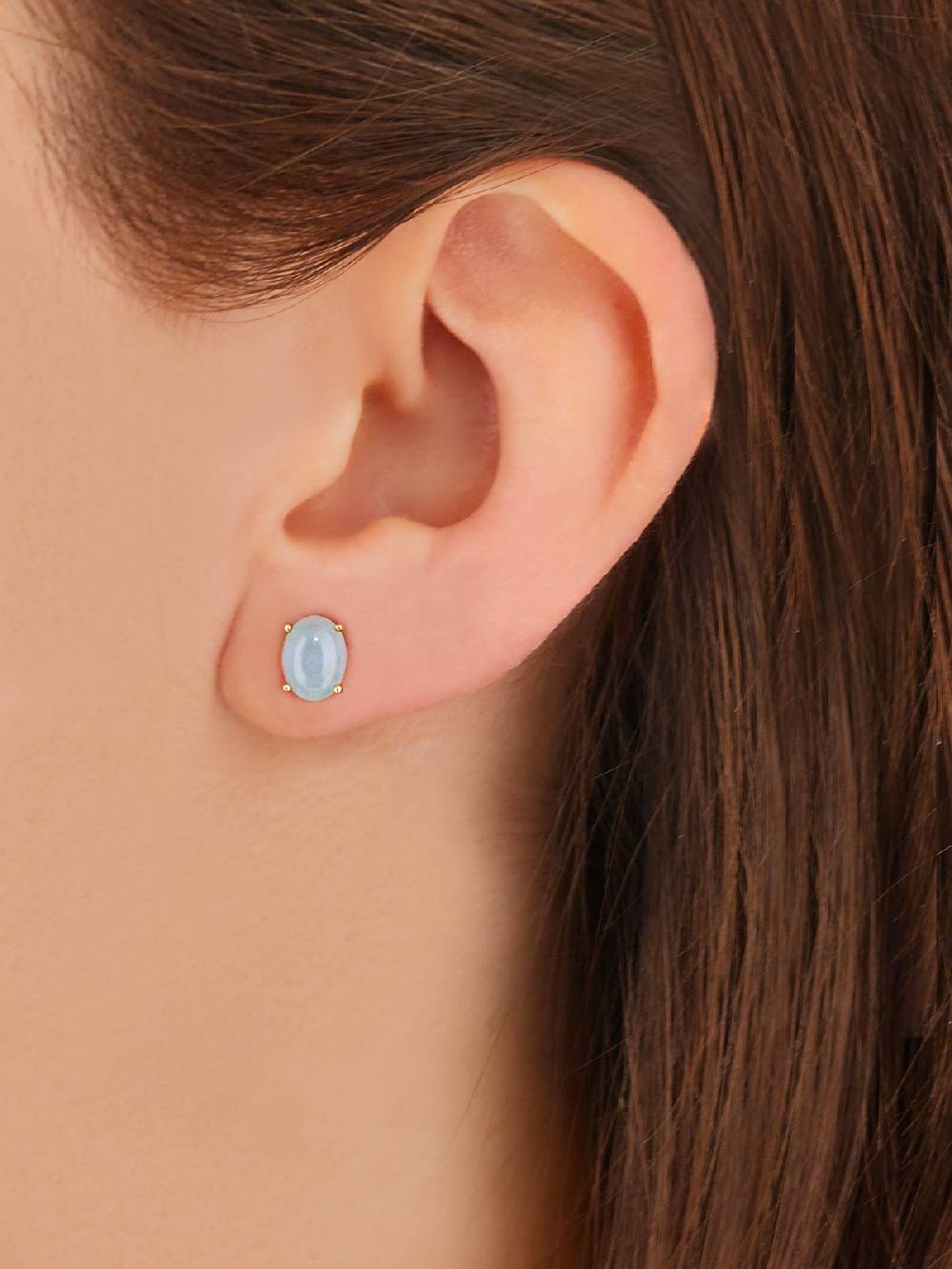 Nanis Orecchini a lobo "DANCING AZURE" in oro e acquamarina (piccoli) – Nanis Italian Jewels Negozi Online