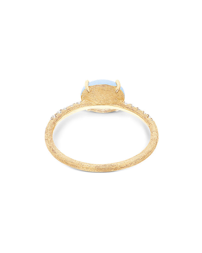 Nanis Anello "DANCING AZURE" impilabile in oro, diamanti e acquamarina (medi – Nanis Italian Jewels Sottocosto