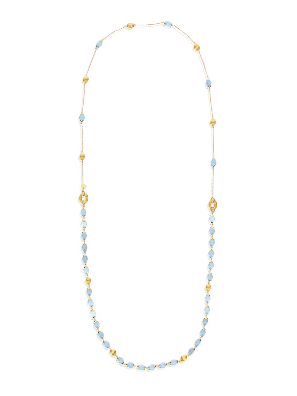 Nanis Collana "DANCING AZURE" 3 in 1 in oro e acquamarina – Nanis Italian Jewels Offerta