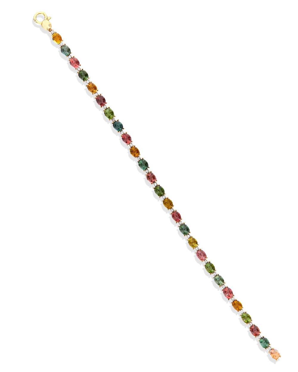 Nanis Bracciale tennis "DANCING TOURMALINES" in oro, diamanti e tormaline co – Nanis Italian Jewels Saldi Di Fabbrica
