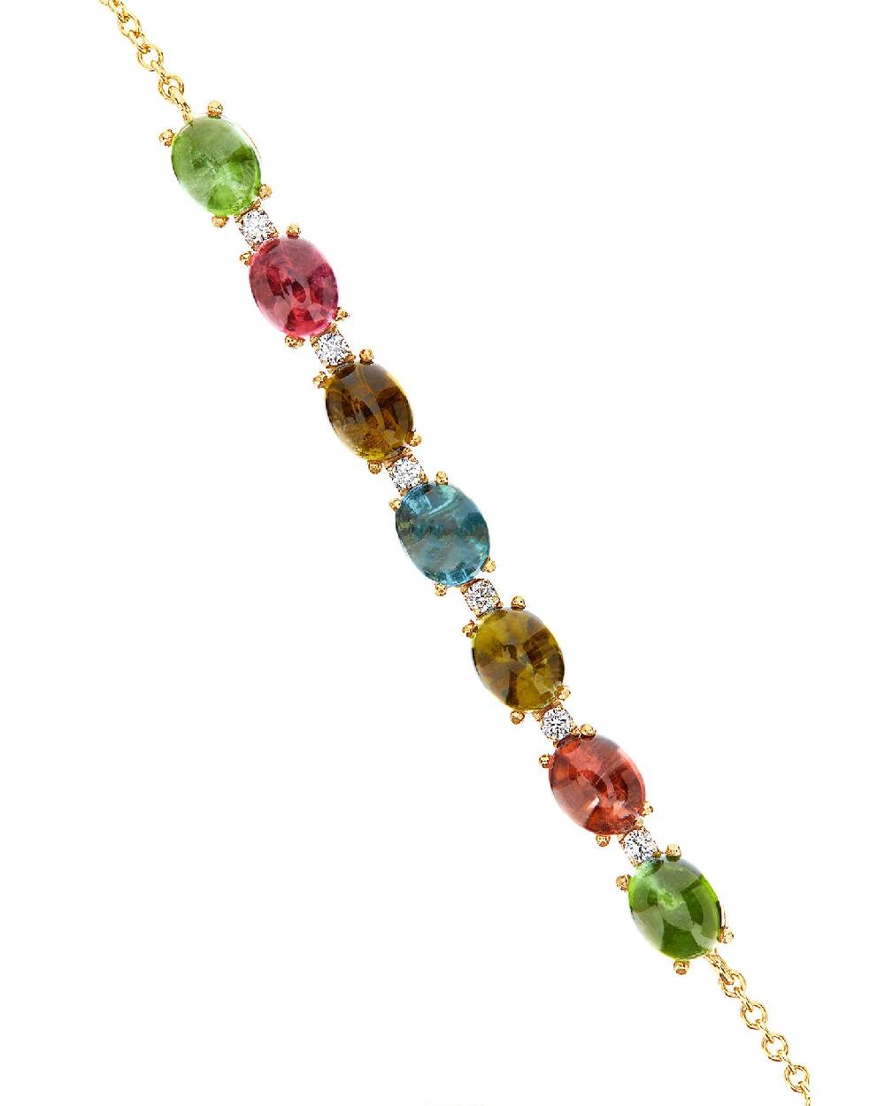 Nanis Bracciale "DANCING TOURMALINES" in oro, diamanti e tormaline colorate – Nanis Italian Jewels I Più Venduti