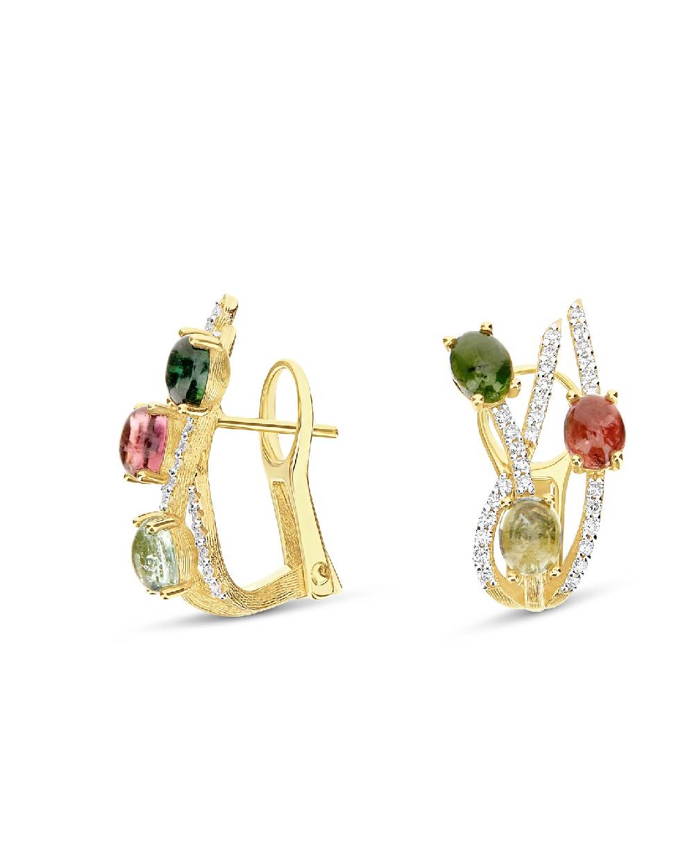 Nanis Orecchini "DANCING TOURMALINES" in oro e tormaline colorate – Nanis Italian Jewels Vendite Flash