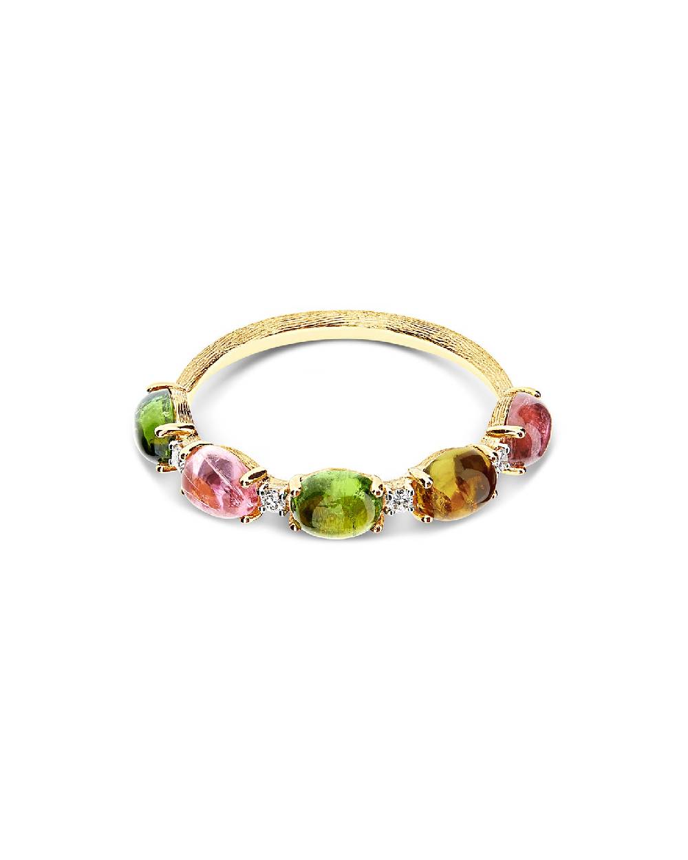Nanis Anello "DANCING TOURMALINES" in oro, diamanti e tormaline colorate – Nanis Italian Jewels Nuova