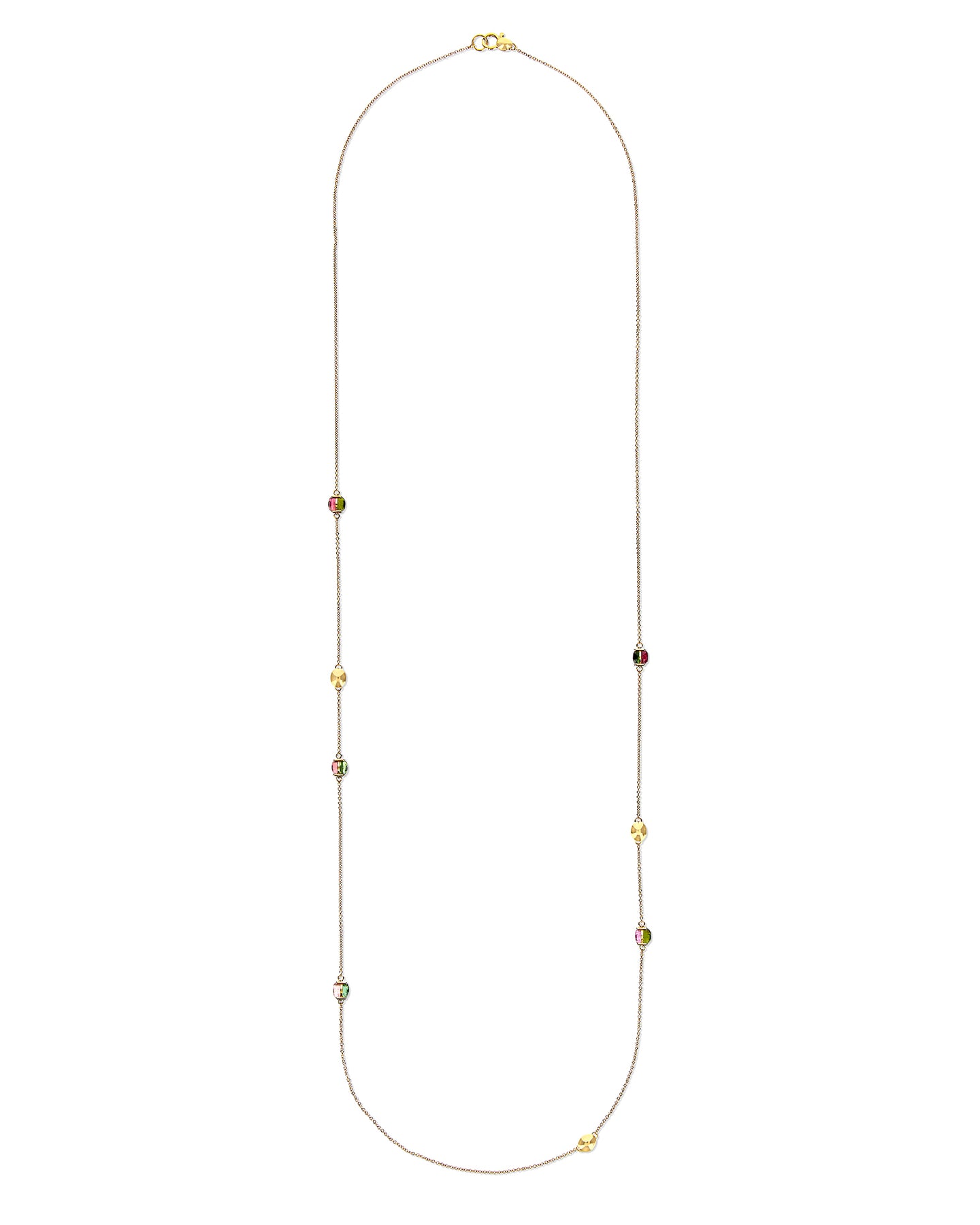 Nanis Collana "DANCING TOURMALINES" lunga in oro e tormaline colorate – Nanis Italian Jewels Nuovo