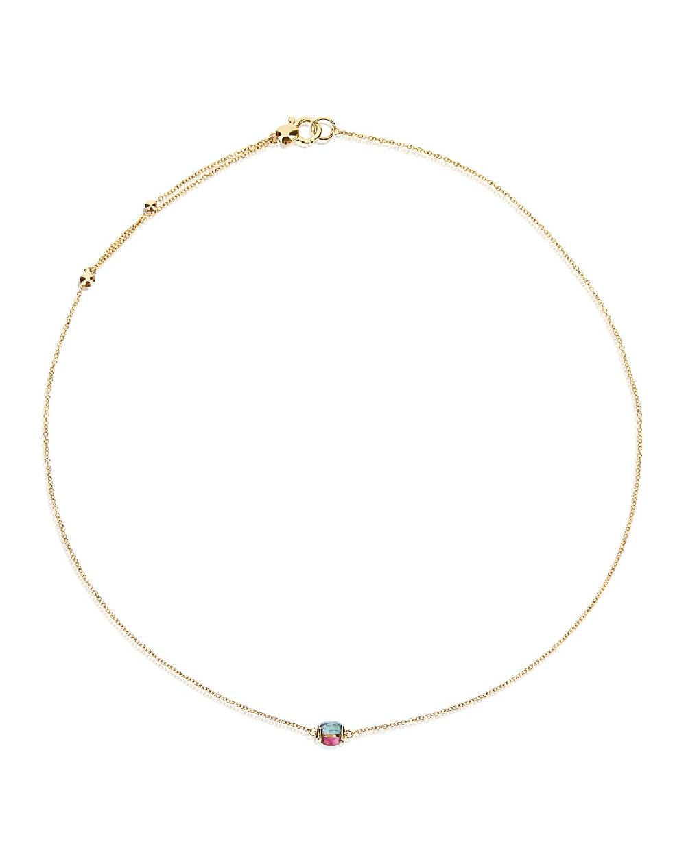 Nanis Choker cabochon "DANCING TOURMALINES" in oro e doppia tormalina colora – Nanis Italian Jewels Qualità