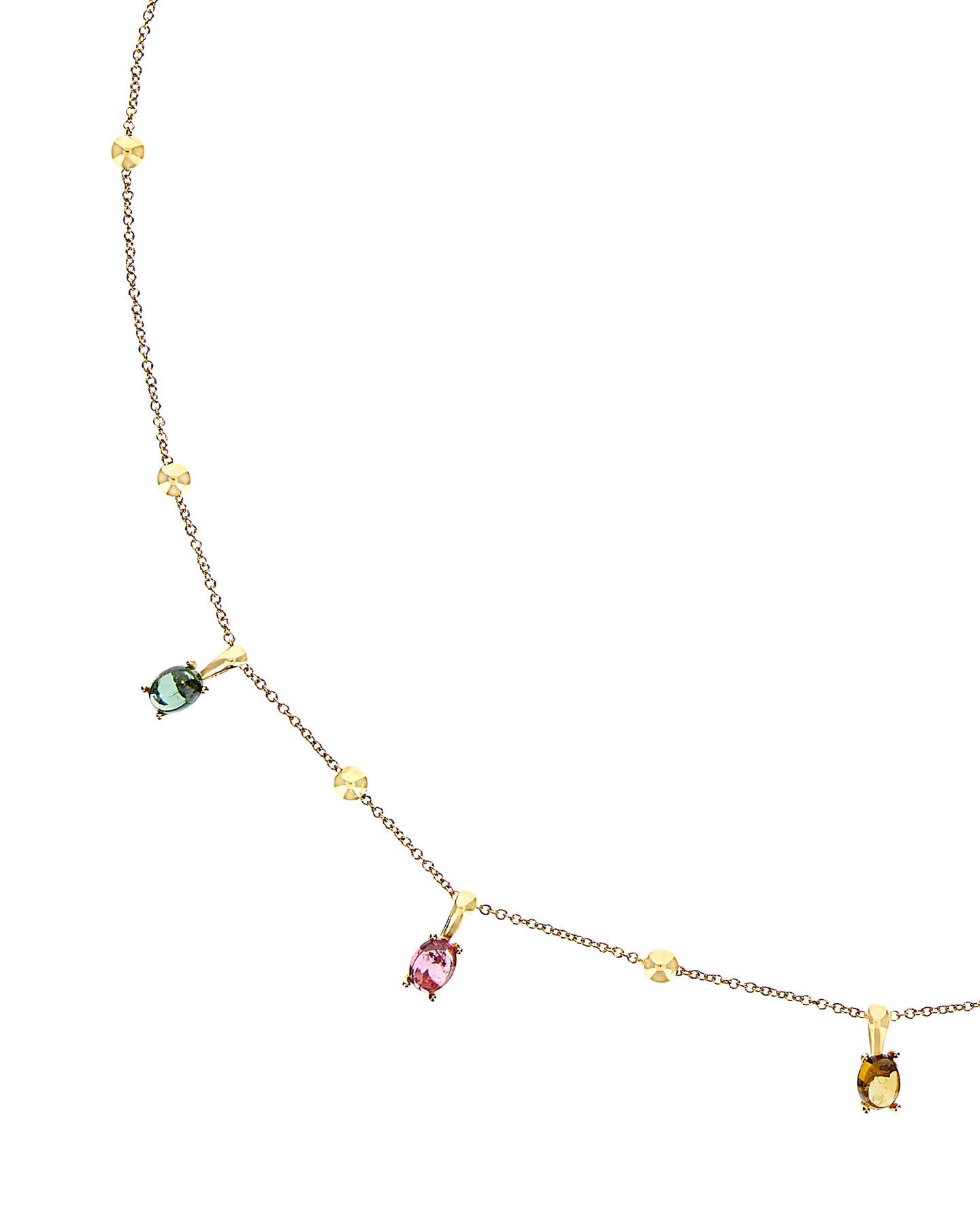 Nanis Collana girocollo "DANCING TOURMALINES" in oro e tormaline colorate – Nanis Italian Jewels Promozione
