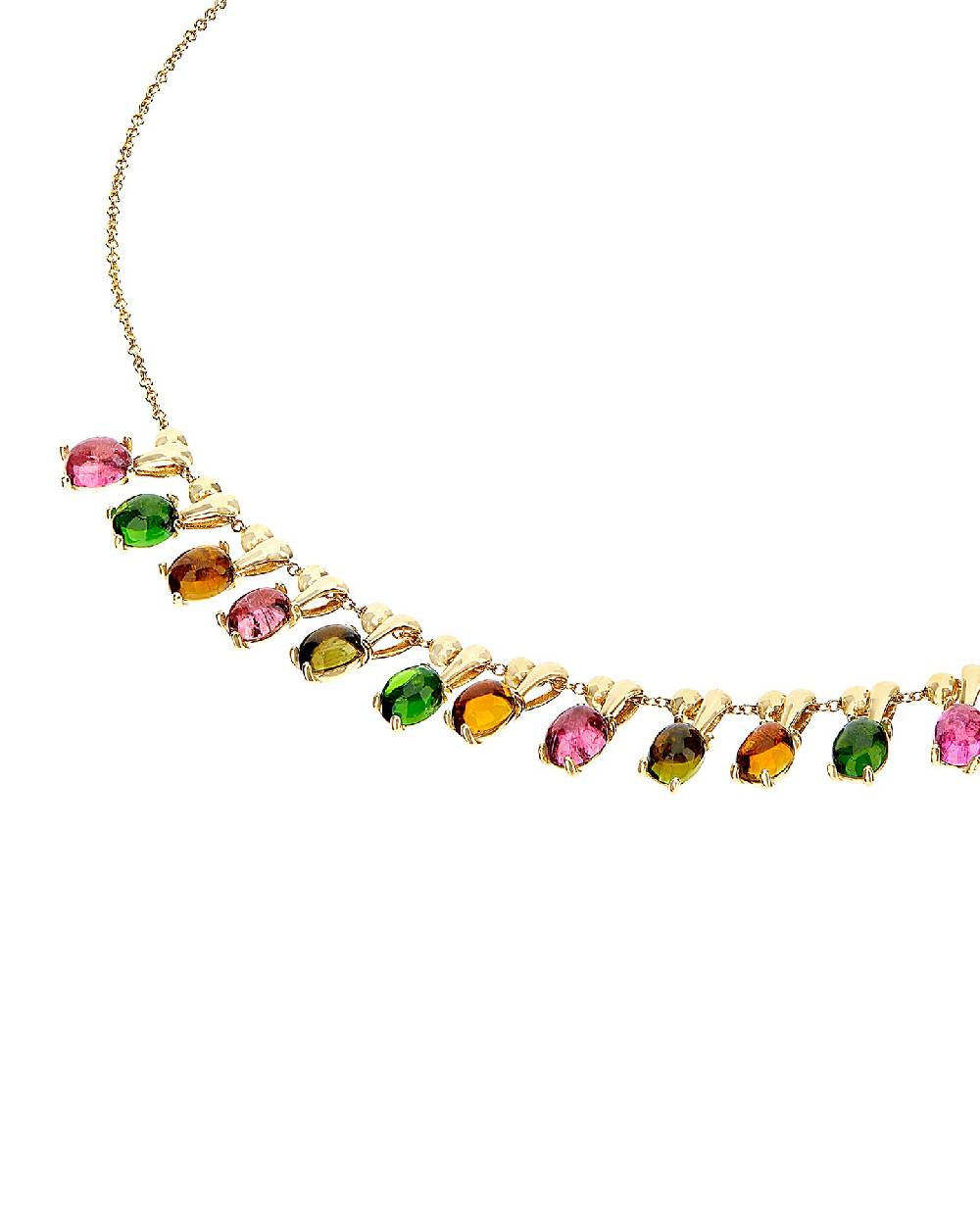 Nanis Collana girocollo "DANCING TOURMALINES" in oro e tormaline colorate – Nanis Italian Jewels Promozione temporanea