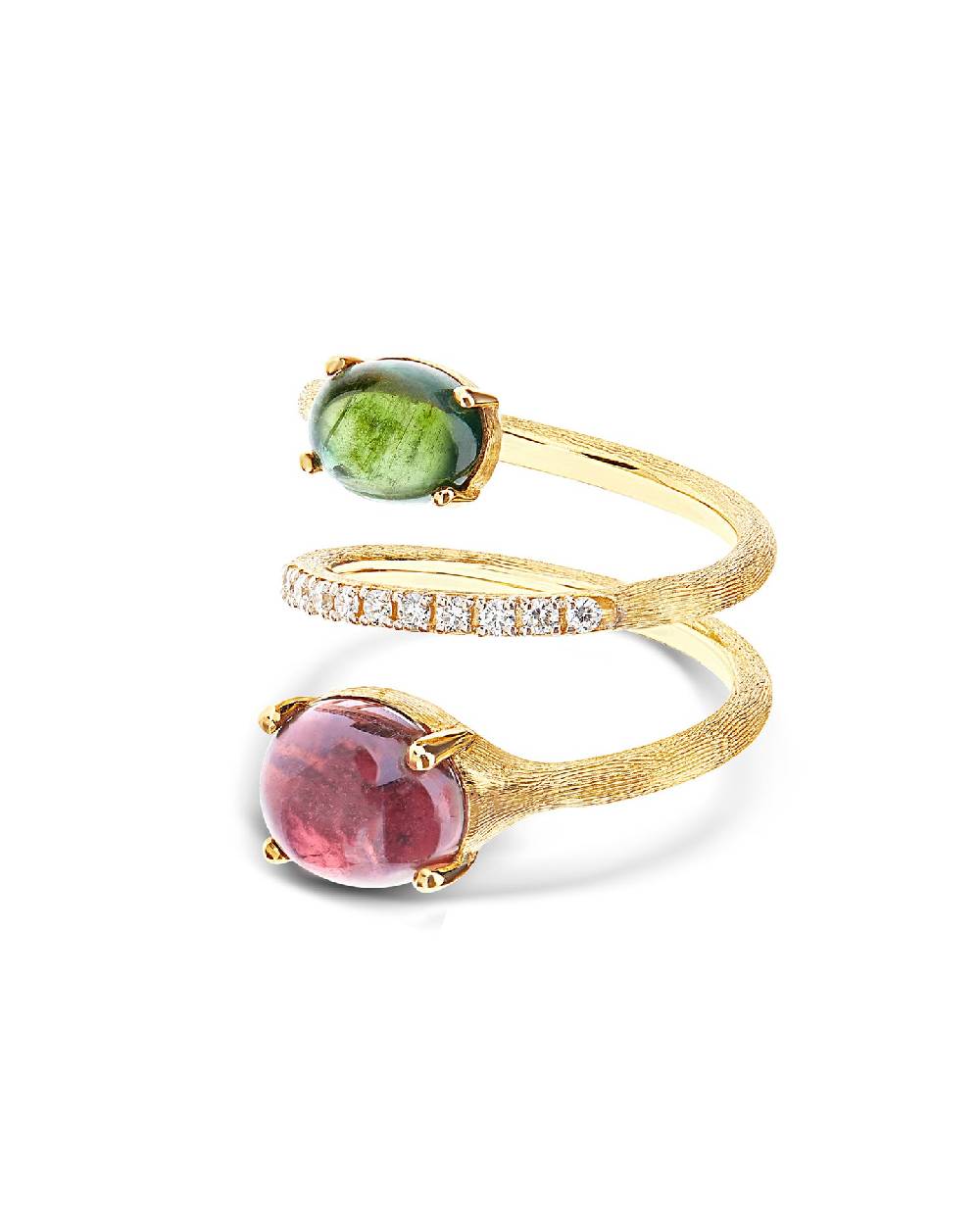 Nanis Anello contrariè "DANCING TOURMALINES" in oro, diamanti, tormaline ros – Nanis Italian Jewels Acquista Ora