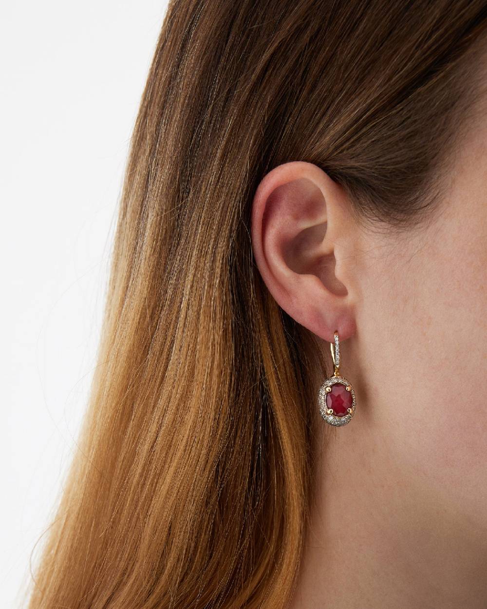 Nanis Orecchini CILIEGINE "DANCING REVERSE" double face in oro, rubini, diam – Nanis Italian Jewels Online