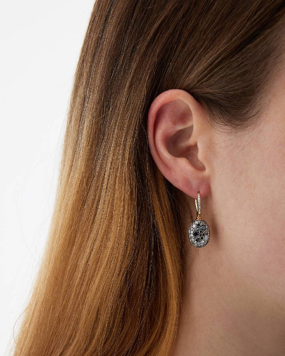 Nanis Orecchini CILIEGINE "DANCING REVERSE" double face in oro, rubini, diam – Nanis Italian Jewels Online