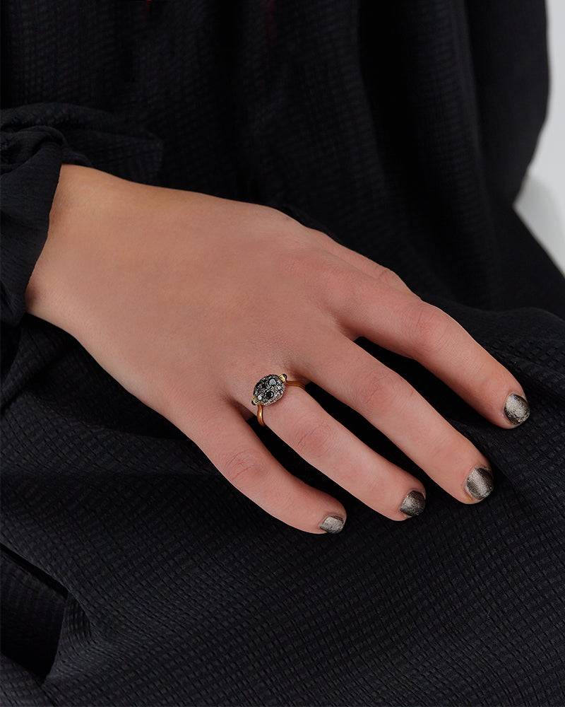 Nanis Anello "DANCING REVERSE" double face in oro, rubini, diamanti e crista – Nanis Italian Jewels Offerte