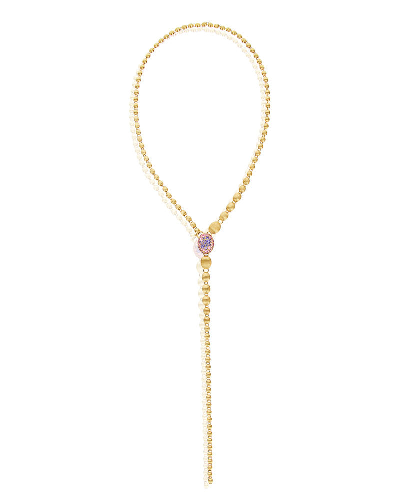 Nanis Collana a Y "DANCING REVERSE" double face in oro, diamanti, tsavorite, – Nanis Italian Jewels Vendita Economica
