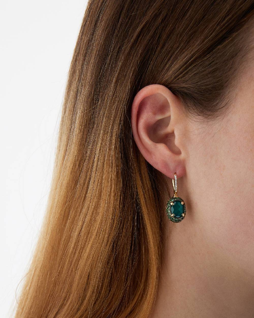 Nanis Orecchini CILIEGINE "DANCING REVERSE" double face in oro, diamanti, ts – Nanis Italian Jewels Vendite Flash