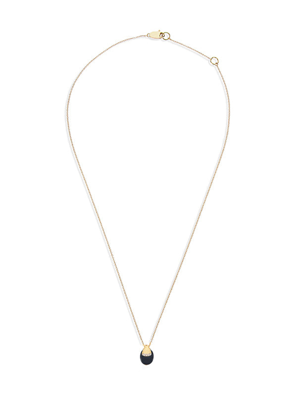 Nanis Collana "DANCING MYSTERY BLACK" pendente in oro con boule in onice ner – Nanis Italian Jewels Qualità