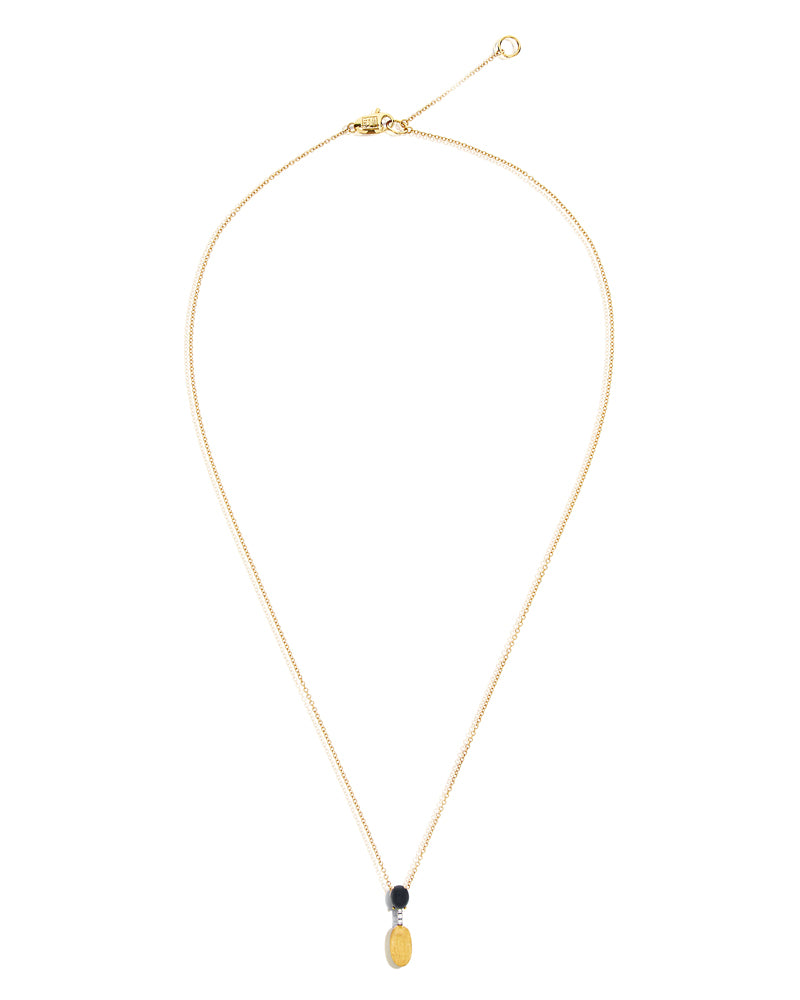 Nanis Collana "DANCING MYSTERY BLACK" pendente in oro, diamanti e onice nero – Nanis Italian Jewels Consegna Veloce