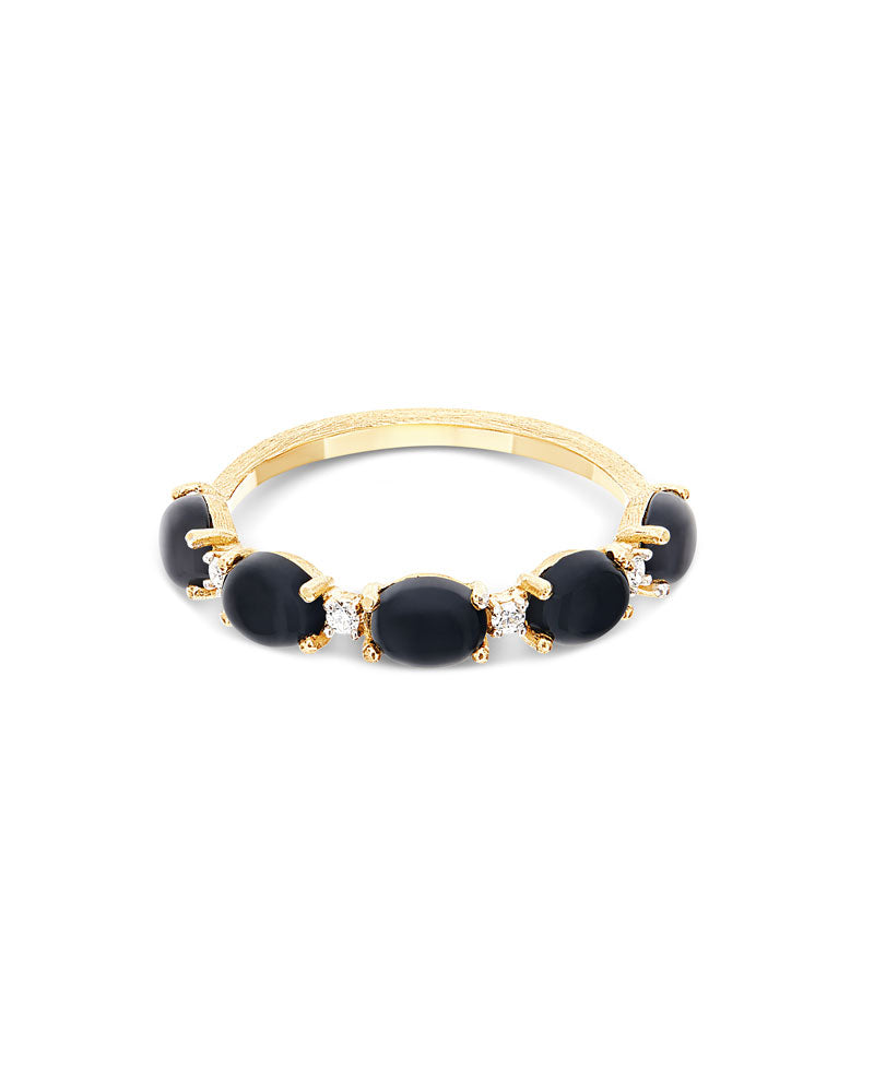 Nanis Anello "DANCING MYSTERY BLACK" in oro, accenti di diamante e boules in – Nanis Italian Jewels Sconto