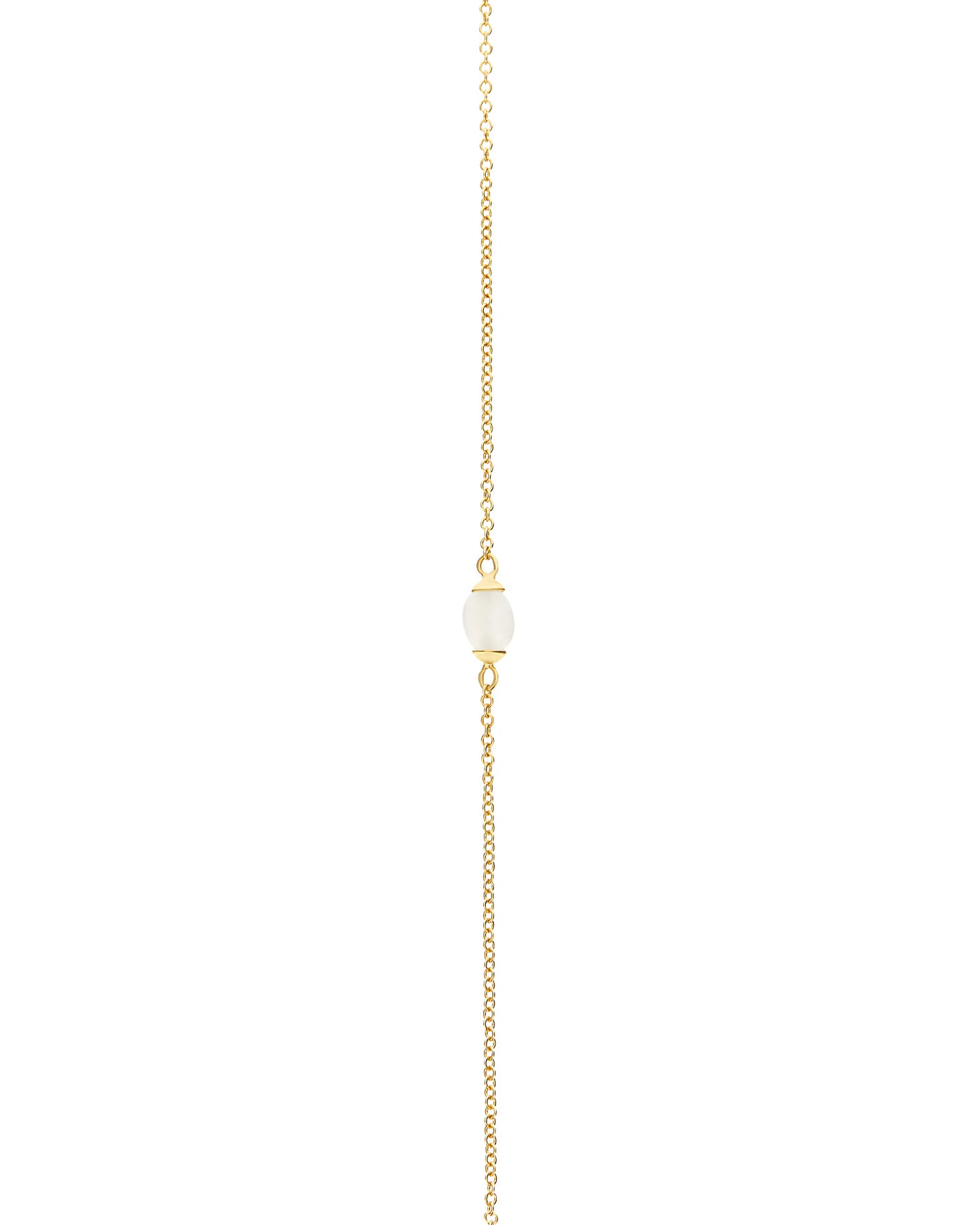 Nanis Collana "WHITE DESERT" in oro e pietra di luna (lunga) – Nanis Italian Jewels Offerte