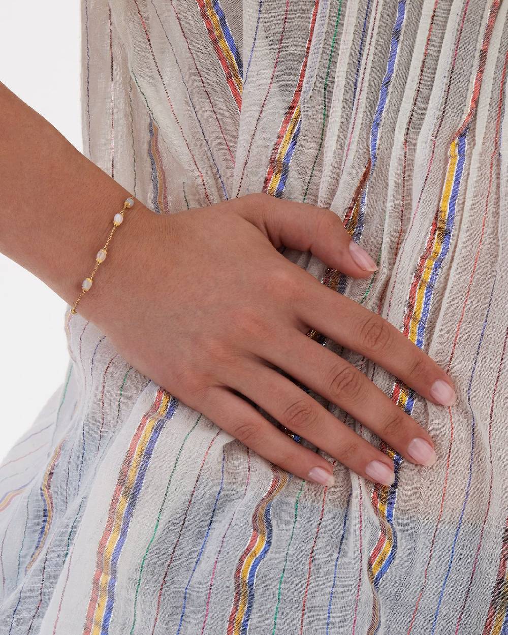 Nanis Bracciale "WHITE DESERT" in oro e pietra di luna – Nanis Italian Jewels Comprare a buon mercato