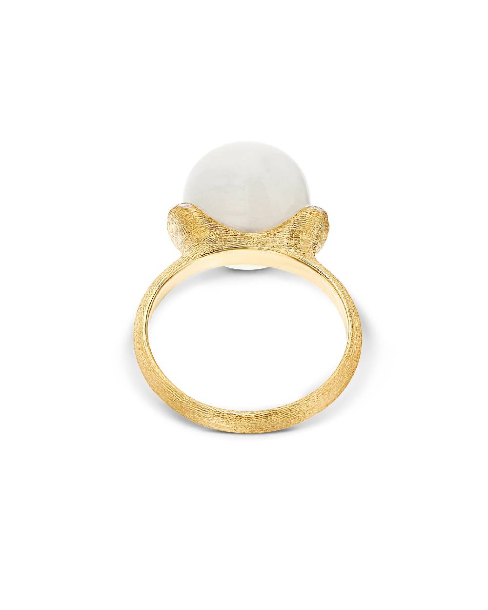 Nanis Anello "WHITE DESERT" in oro, diamanti e pietra di luna (grande) – Nanis Italian Jewels Vendite Flash