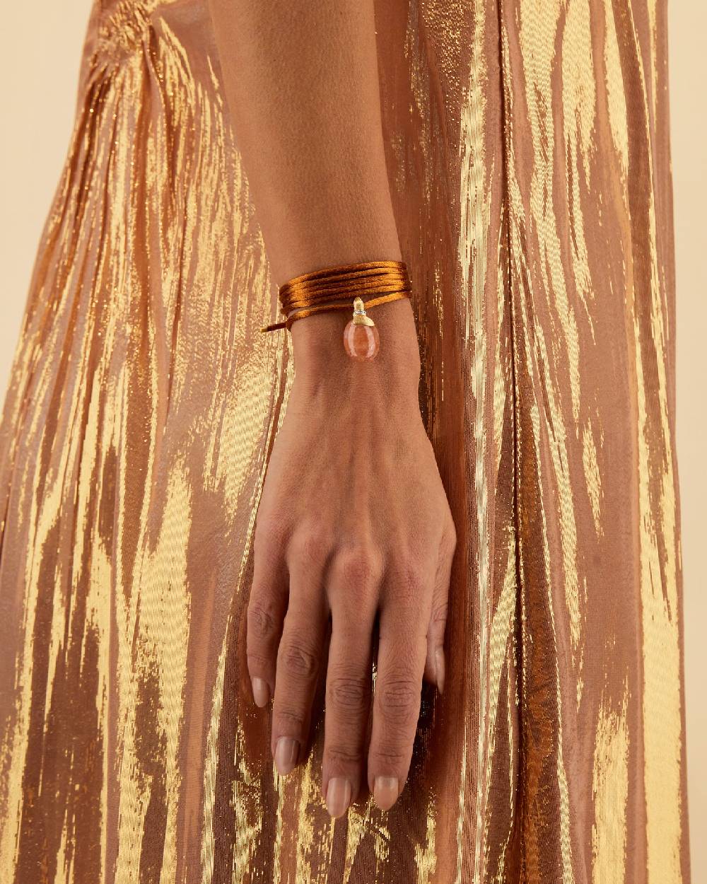 Nanis Pendente "PETRA" in oro, diamanti e avventurina arancione (grande) – Nanis Italian Jewels In Saldo