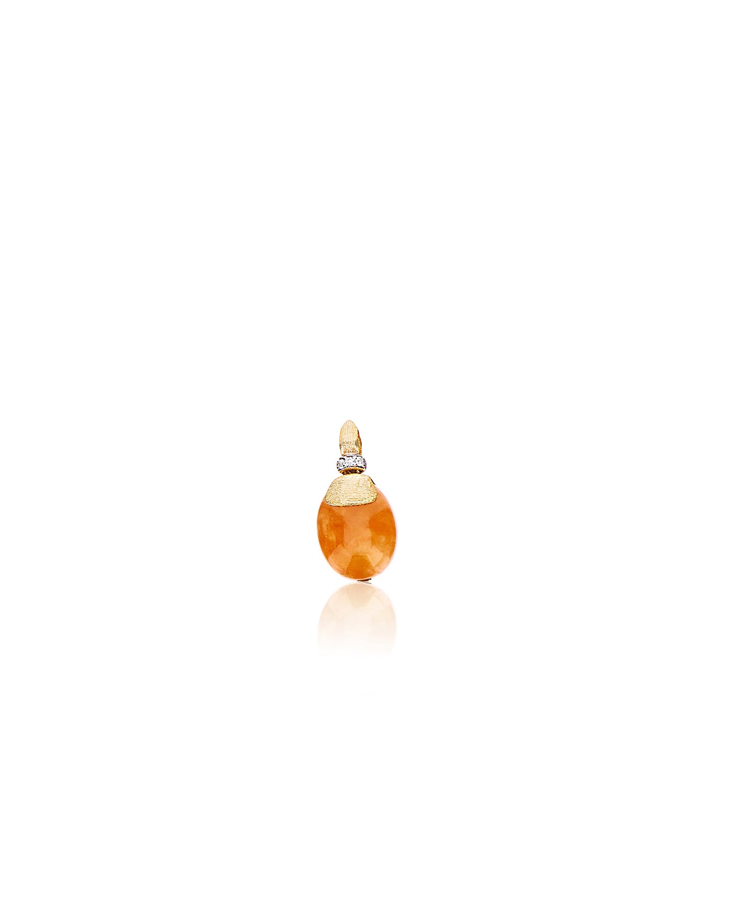 Nanis Pendente "PETRA" in oro, diamanti e avventurina arancione (piccolo) – Nanis Italian Jewels Moda