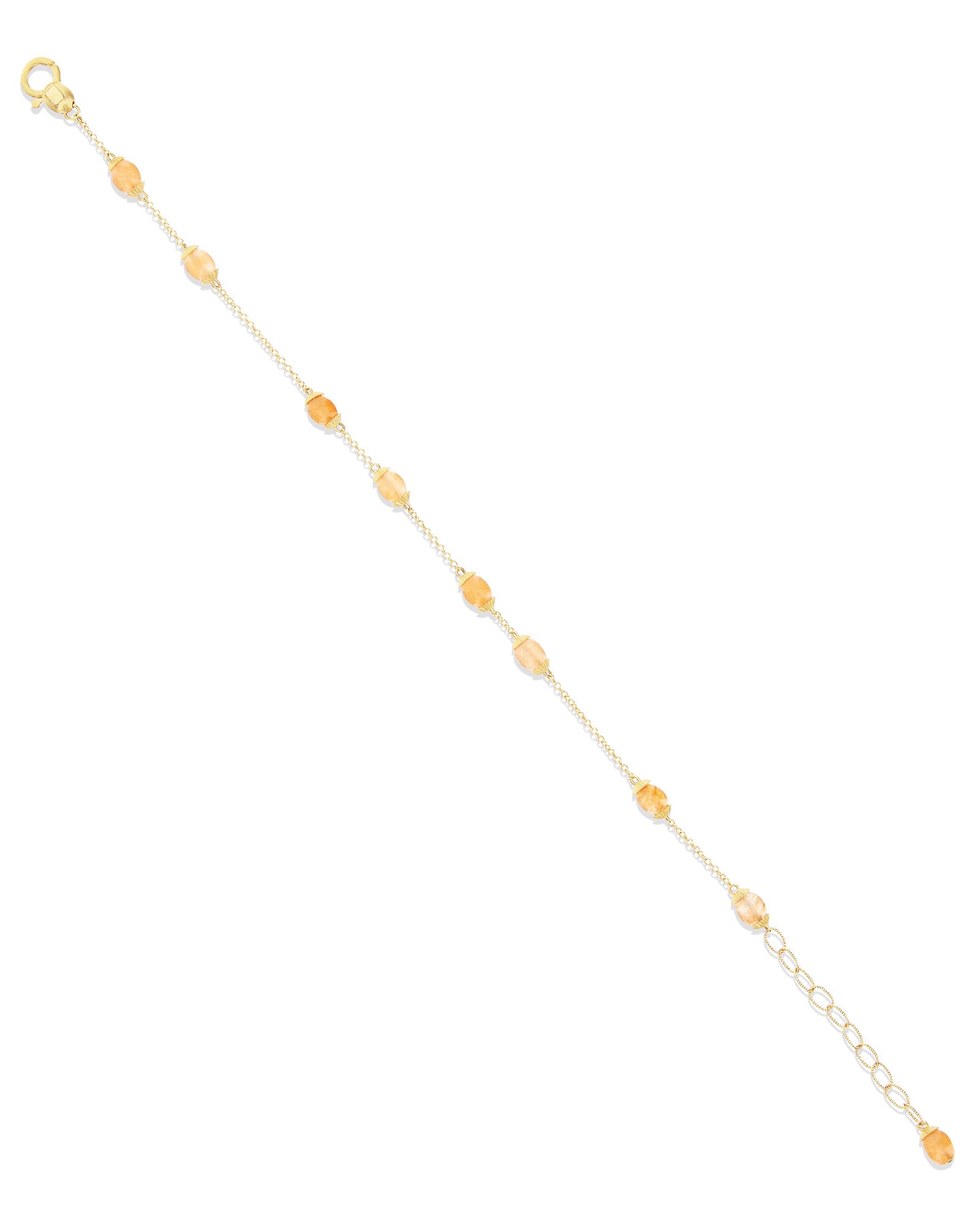 Nanis Bracciale "PETRA" oro e avventurina arancione – Nanis Italian Jewels 2025