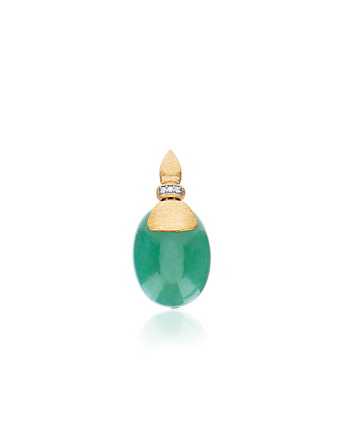 Nanis Pendente "AMAZZONIA" in oro, diamanti e avventurina verde (grande) – Nanis Italian Jewels Promozione