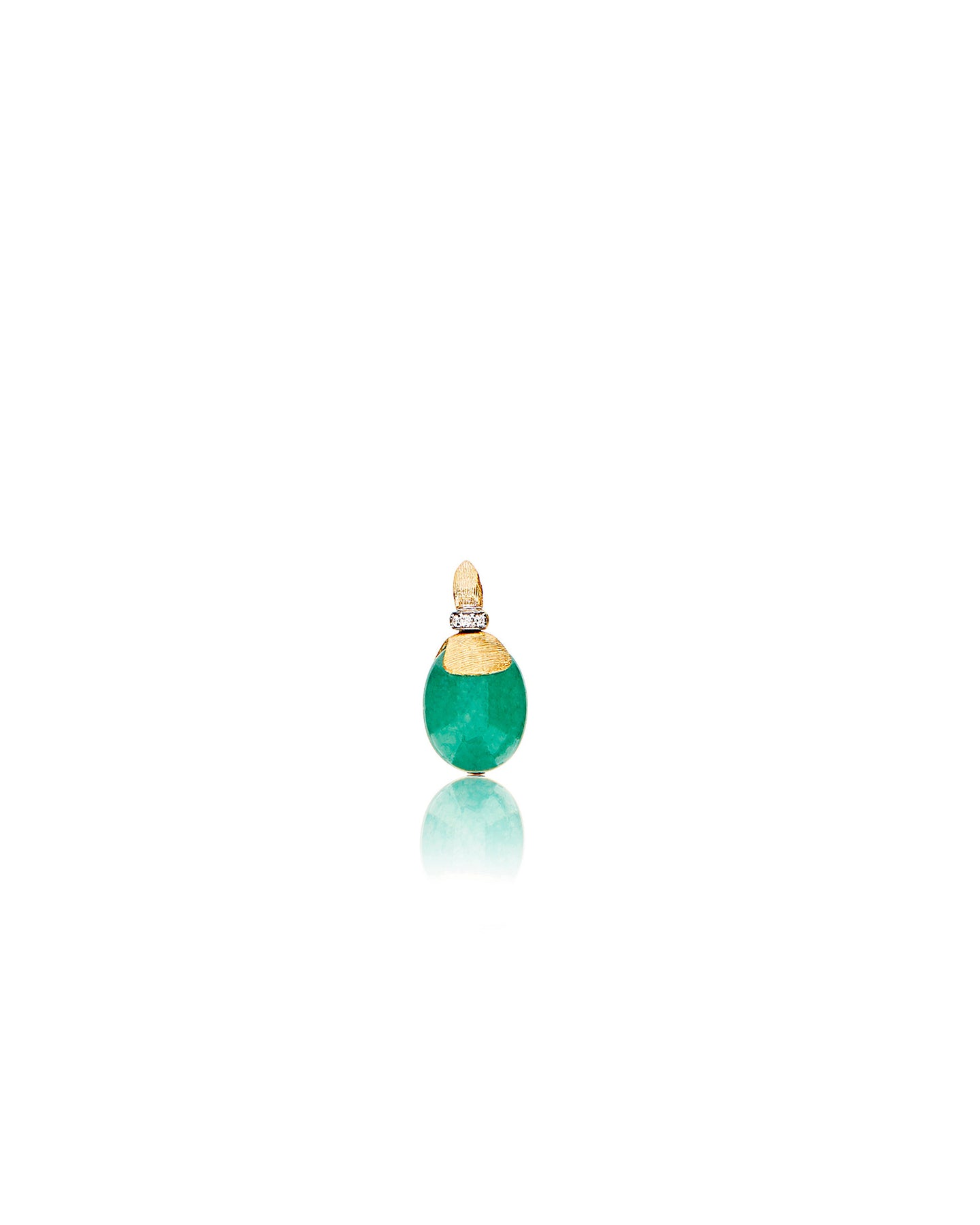 Nanis Pendente "AMAZZONIA" in oro, diamanti e avventurina verde (piccolo) – Nanis Italian Jewels Pezzi Unici