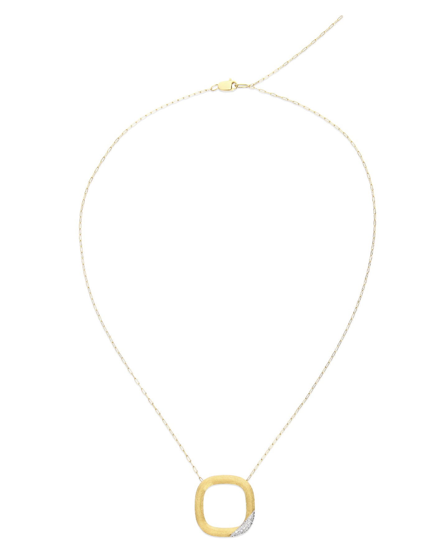 Nanis Collana "LIBERA" con ciondolo squadrato in oro e diamanti (grande) – Nanis Italian Jewels Saldi