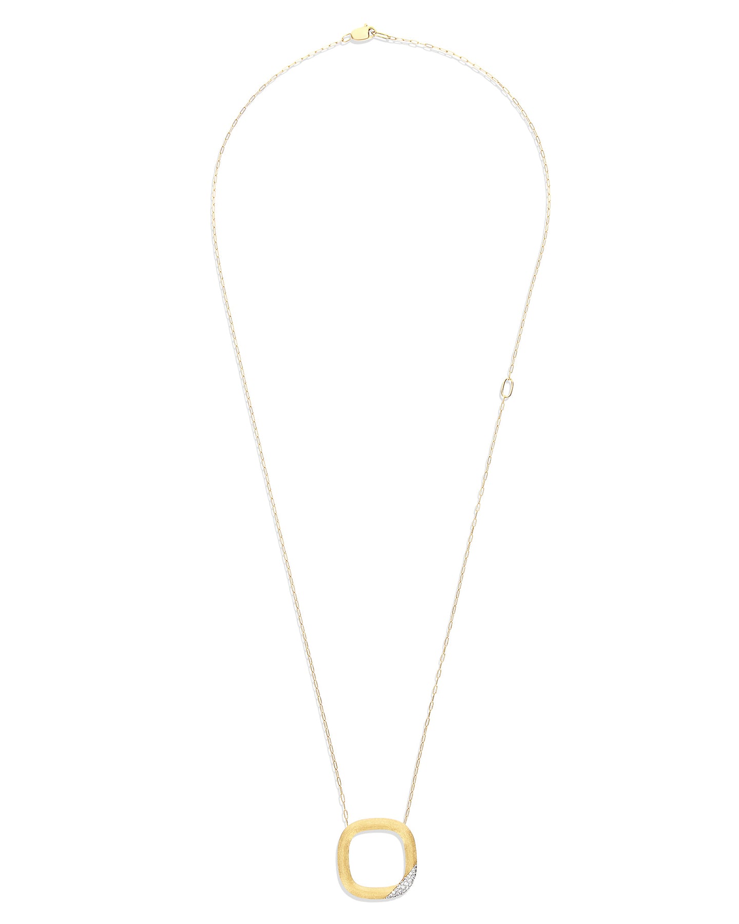 Nanis Collana "LIBERA" con ciondolo squadrato in oro e diamanti (grande) – Nanis Italian Jewels Saldi
