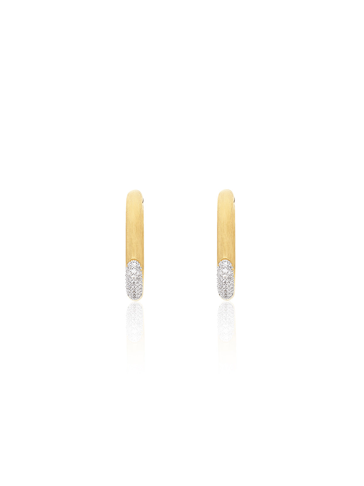 Nanis Orecchini "LIBERA" squadrati in oro e diamanti (grandi) – Nanis Italian Jewels Hotsell