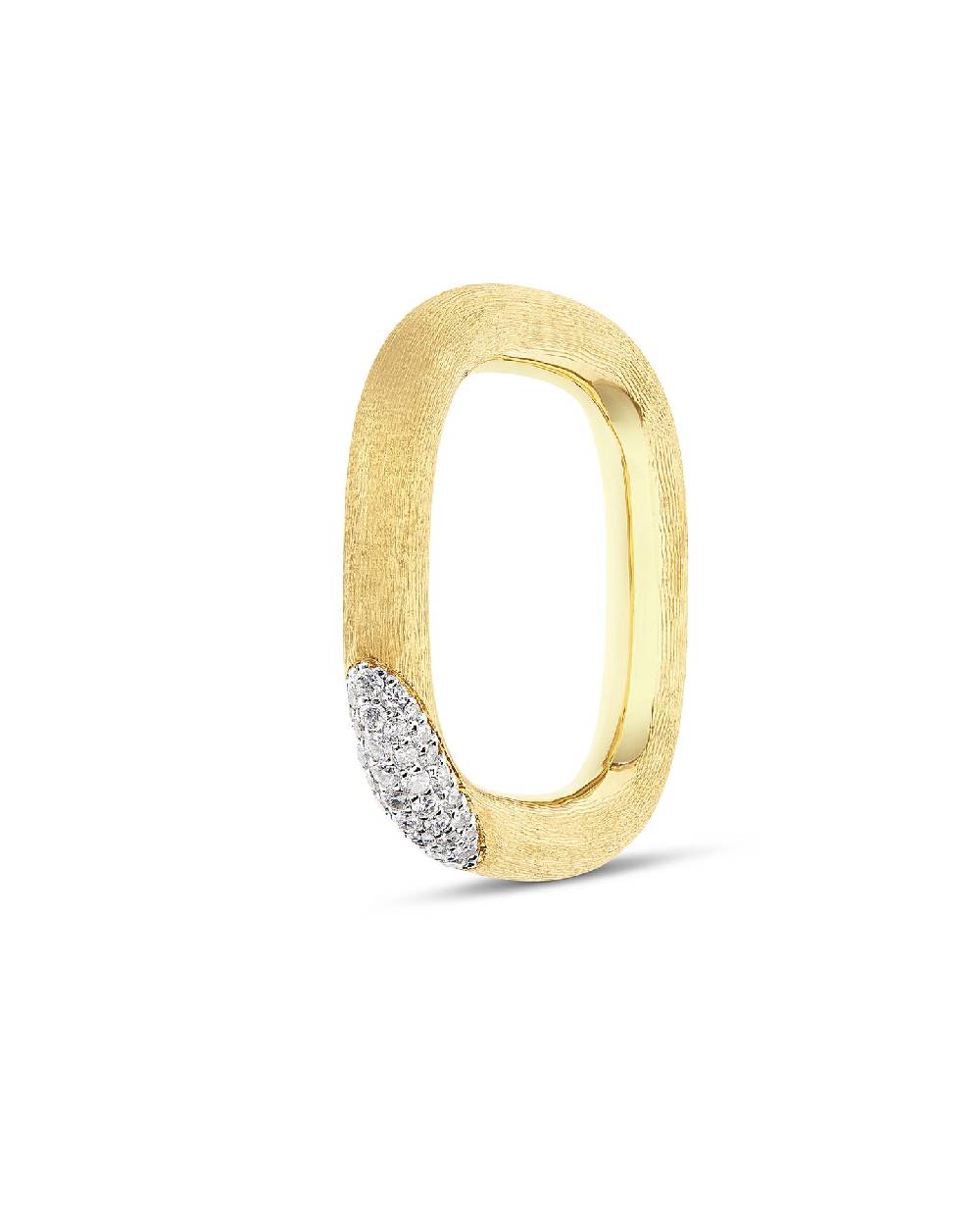 Nanis Anello "LIBERA" squadrato in oro e diamanti (grande) – Nanis Italian Jewels Vendita Economica
