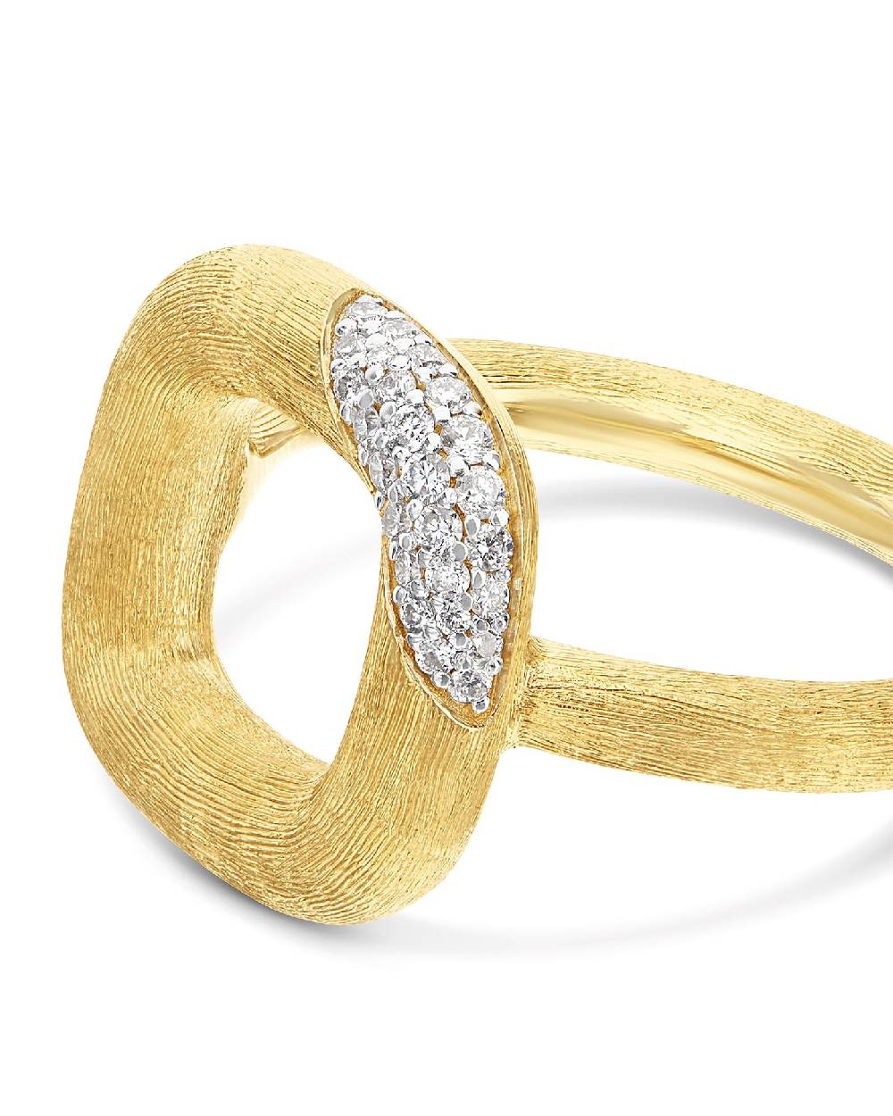 Nanis Anello "LIBERA" squadrato in oro e diamanti (piccolo) – Nanis Italian Jewels Saldi Di Fabbrica