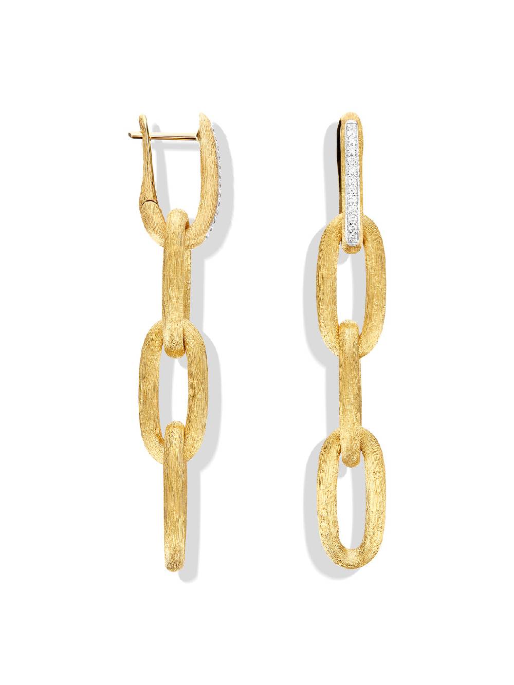 Nanis Orecchini "LIBERA SOUL" pendenti con triplo elemento in oro e diamanti – Nanis Italian Jewels I Più Venduti