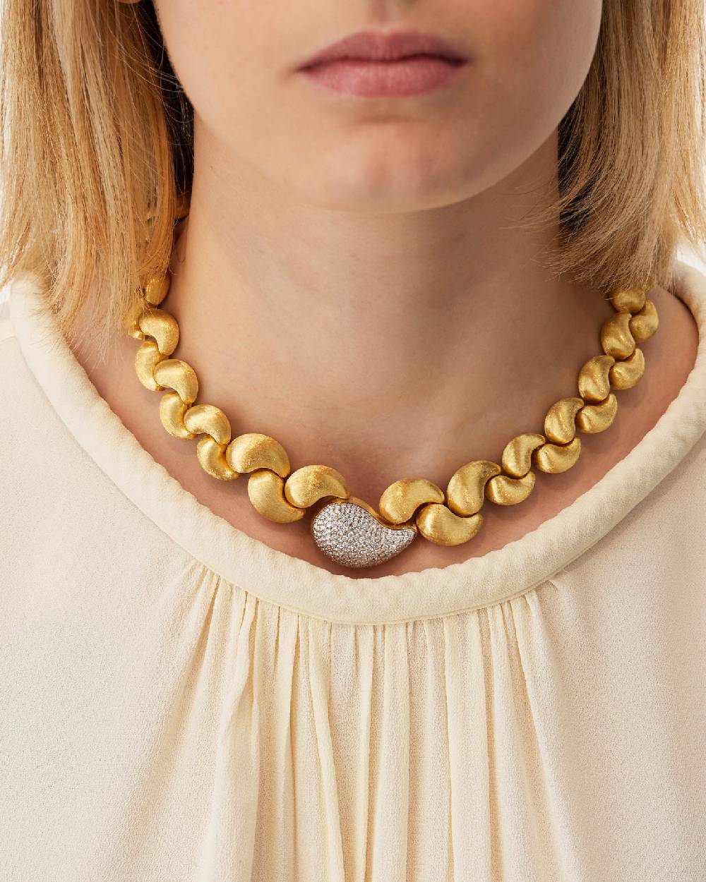 Nanis Collana statement "CASHMERE" in oro e diamanti – Nanis Italian Jewels Negozio