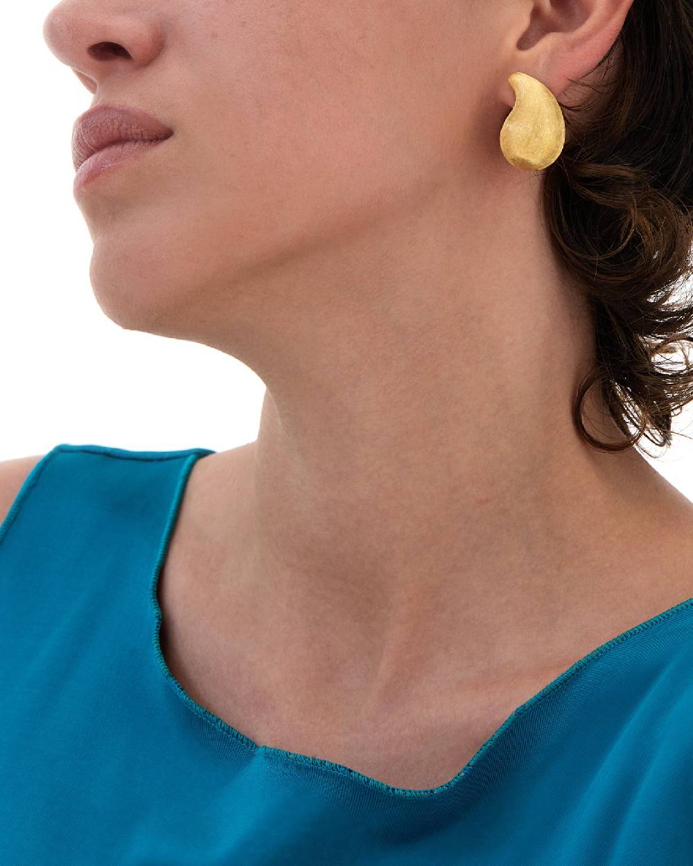 Nanis Orecchini a lobo "CASHMERE" in oro – Nanis Italian Jewels In Saldo