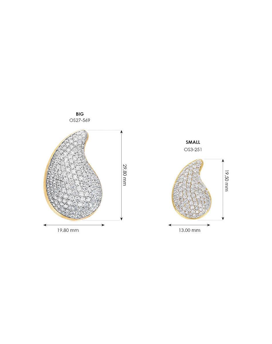 Nanis orecchini mini "CASHMERE" in oro e diamanti – Nanis Italian Jewels Italy