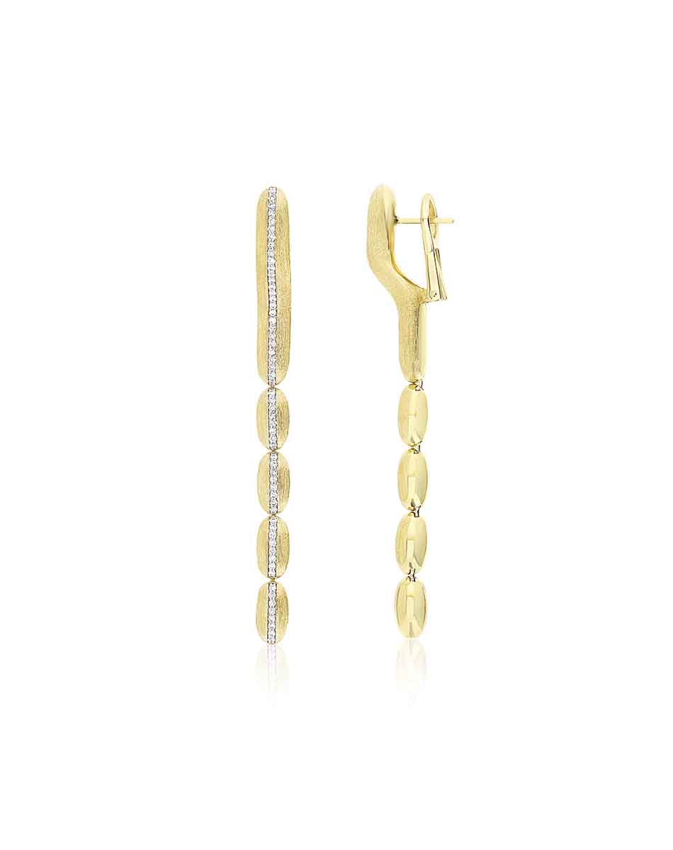 Nanis Orecchini "Diva" pendenti in oro e diamanti – Nanis Italian Jewels Vendita