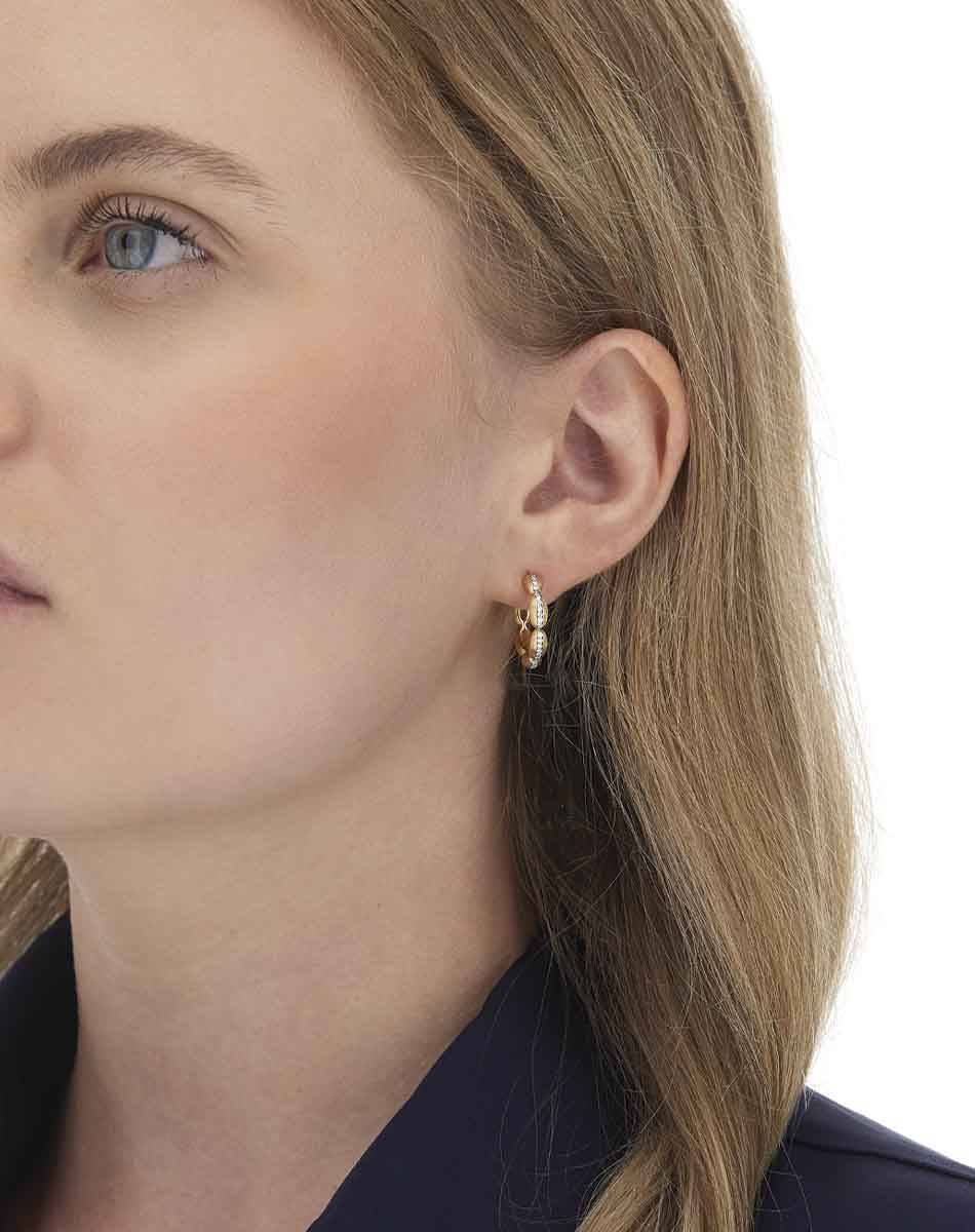 Nanis Orecchini a cerchio medi "Diva" in oro e diamanti – Nanis Italian Jewels Pezzi Unici
