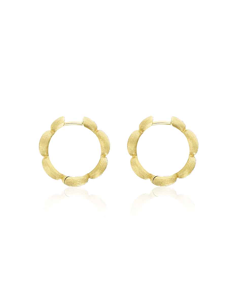 Nanis Orecchini a cerchio medi "Diva" in oro e diamanti – Nanis Italian Jewels Pezzi Unici