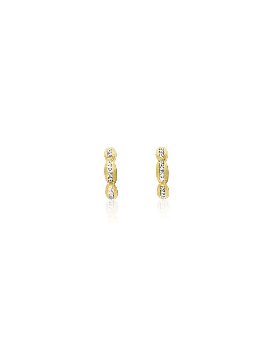 Nanis Orecchini a cerchio piccoli "Diva" in oro e diamanti – Nanis Italian Jewels Soddisfazione Garantita