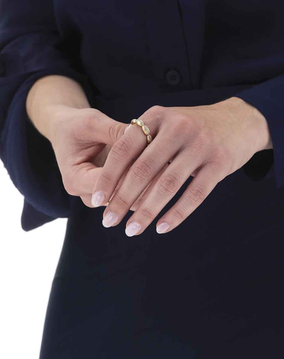 Nanis Anello “Diva” con boules in oro e diamanti – Nanis Italian Jewels Promozione Limitata