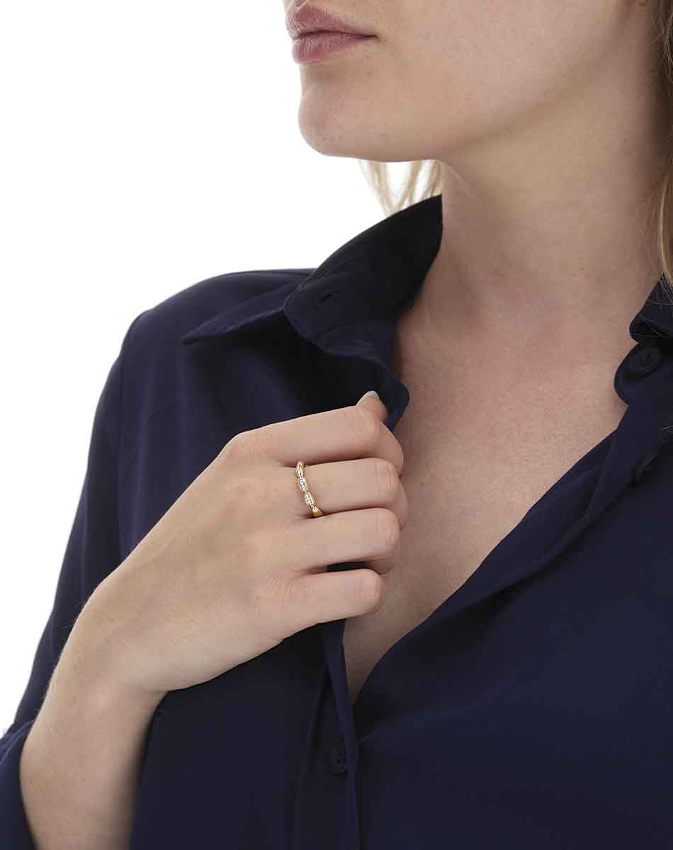 Nanis Anello “Diva” con boules in oro e diamanti – Nanis Italian Jewels Fino Al -60%