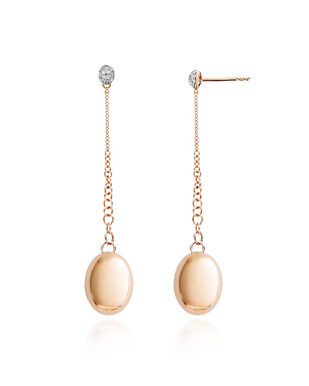 Nanis Orecchini "CANDLE" in oro rosa e diamanti – Nanis Italian Jewels Acquista Ora