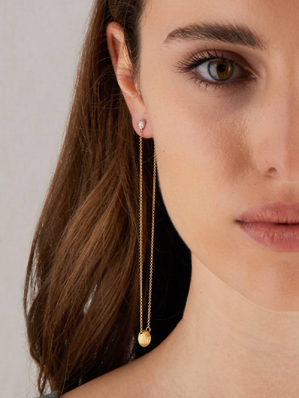 Nanis Orecchini "LUCE" pendenti lunghi in oro e diamanti – Nanis Italian Jewels Convenienza